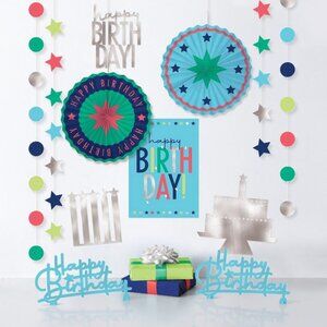 🎂 BIRTHDAY IN A BOX! ✨ Sleek Modern 10pc Decor Kit ✨